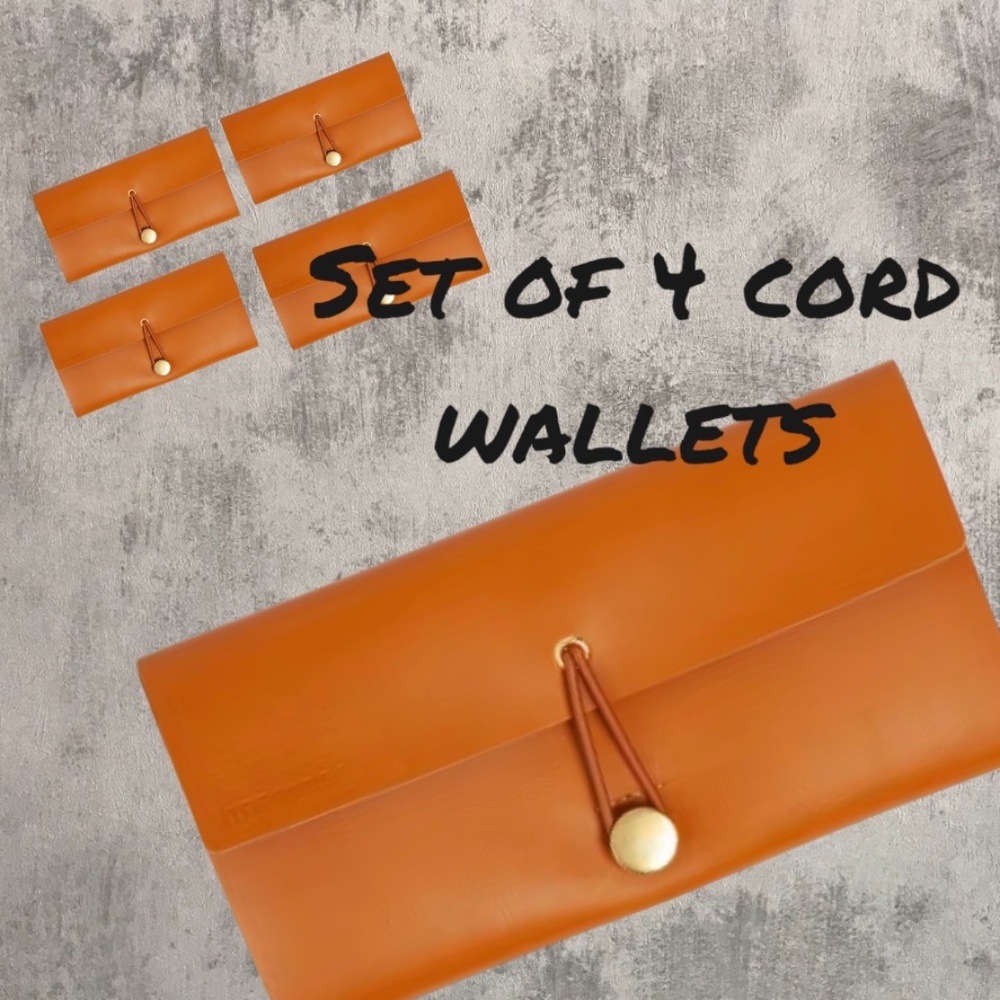 Set of 4 Cord Wallets